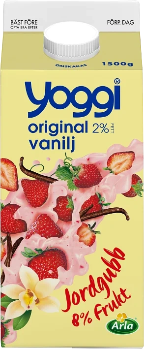 Original yoghurt jordgubb / vanilj