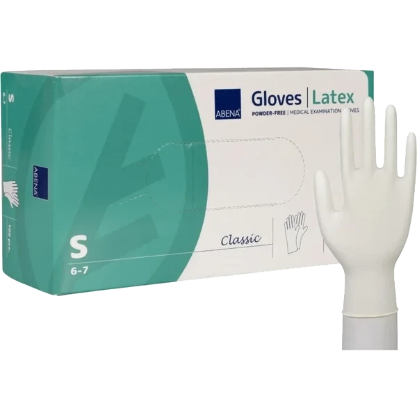 Engangshanske Latex S 100stk Abena