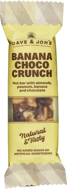 Dave&Jon's Nøttebar Banana Choco Crunch 35g