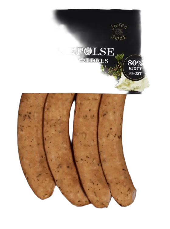 Lammepølse m/Ost 260g A.Idsøe/Jacobs Utvalgte