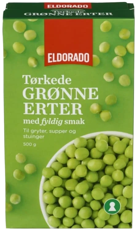 Erter Grønne Tørrede 500g Eldorado