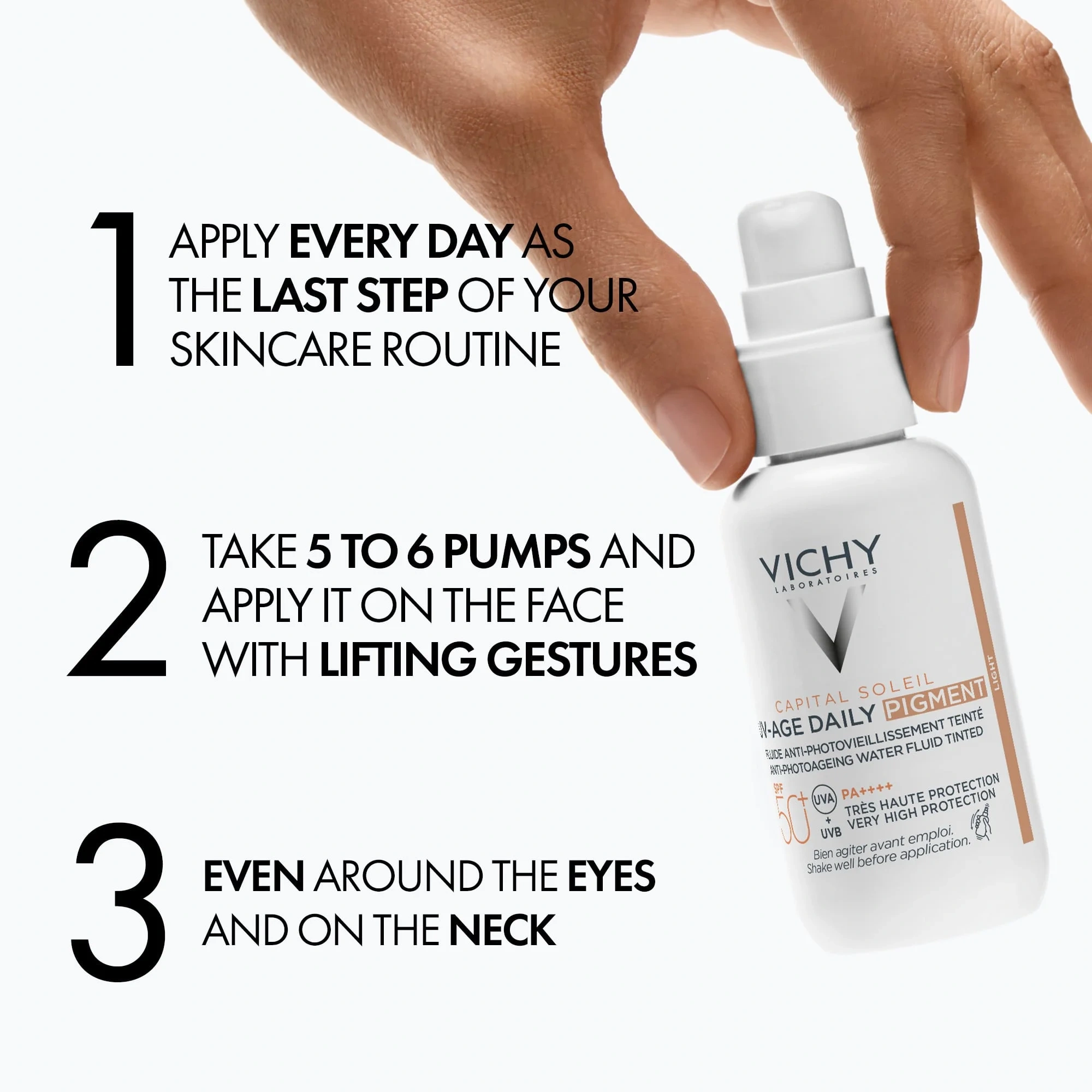 Vichy Capital Soleil Uv-age Daily Pigment Light SPF50+, 40 ml