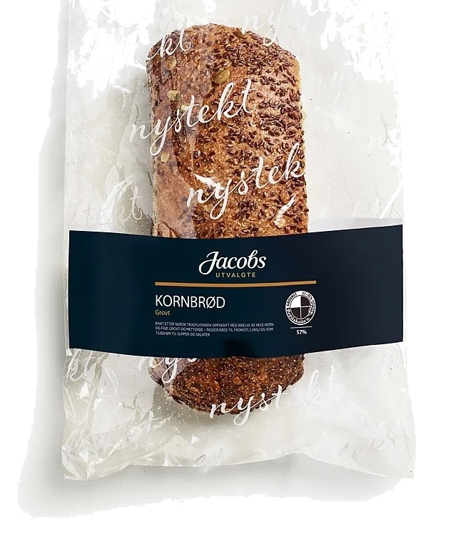 Grovt Kornbrød Halvstekt 660g Jacobs Utvalgte