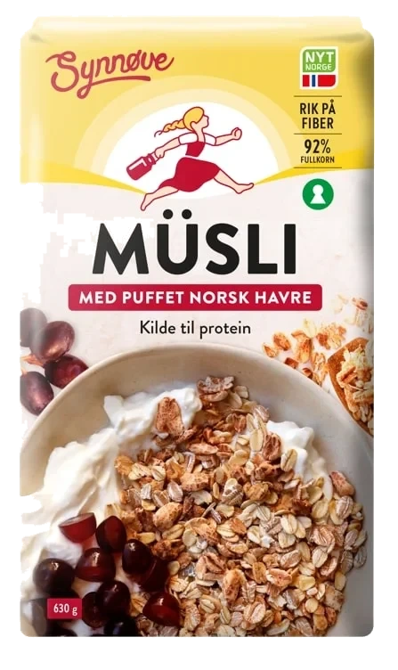 Musli Puffet Havre 630g Synnøve