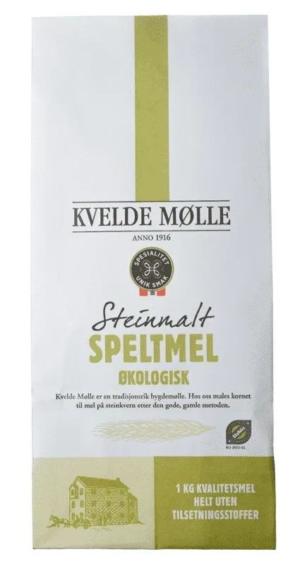Speltmel Steinmalt Økologisk 1kg Kvelde Mølle