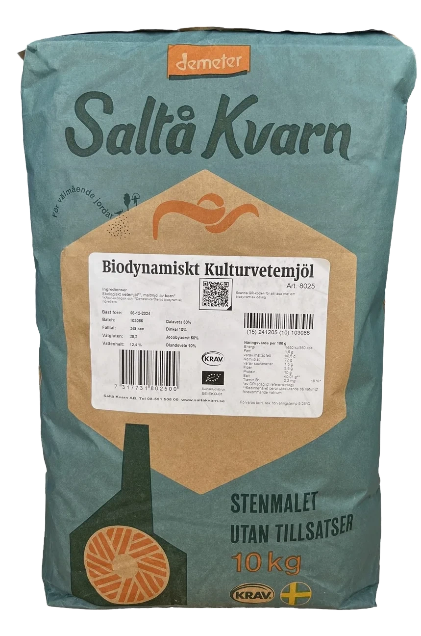 Saltå Kvarn Biodynamiskt kulturvetemjöl