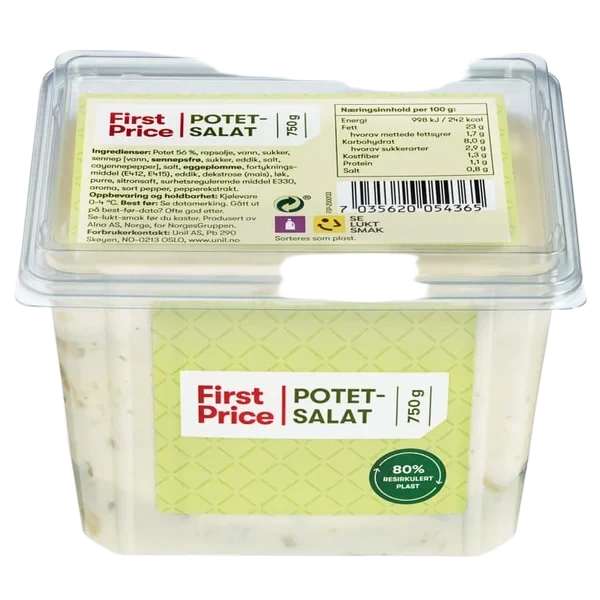 Potetsalat 750g First Price