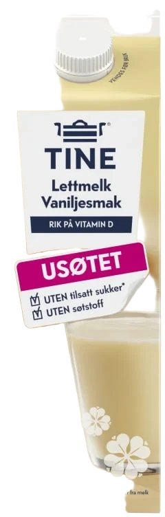 Melk m/Vanilje 1l Tine