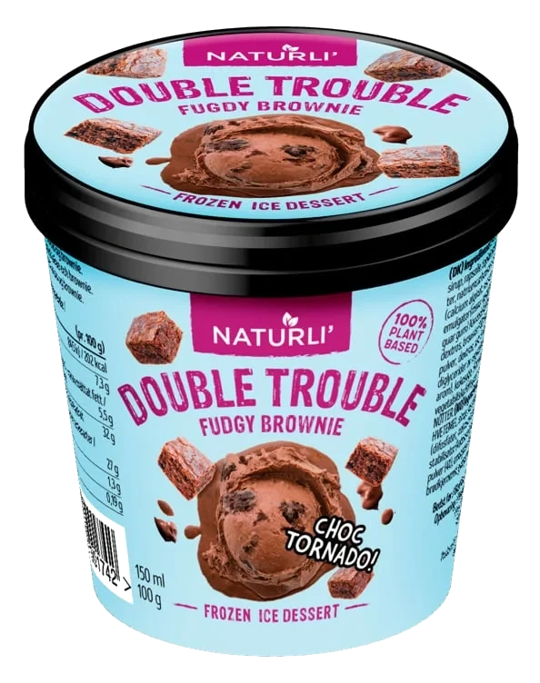 Naturli` Double Brownie 150ml, 24 stk