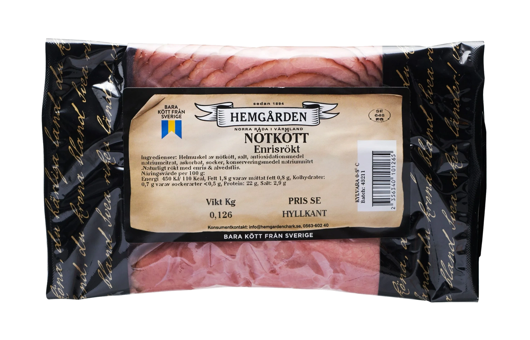 Nötkött enrisrökt pb