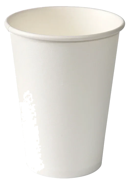 Pappbeger 21cl hvit 50stk