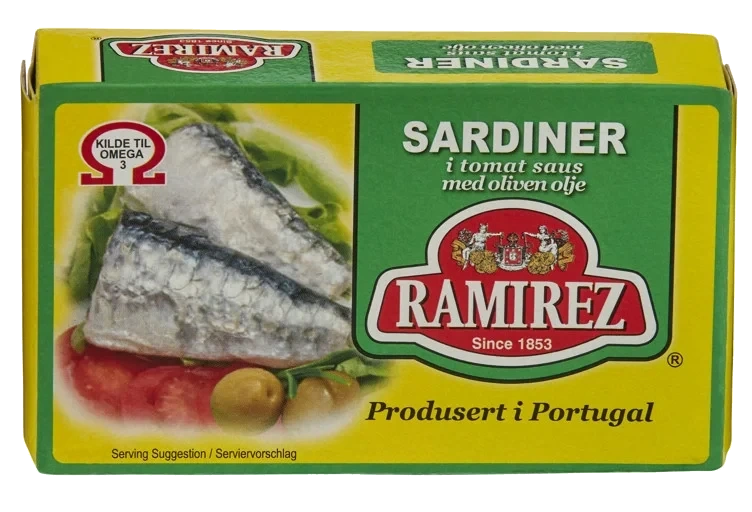 Sardiner i tomatsaus   124g