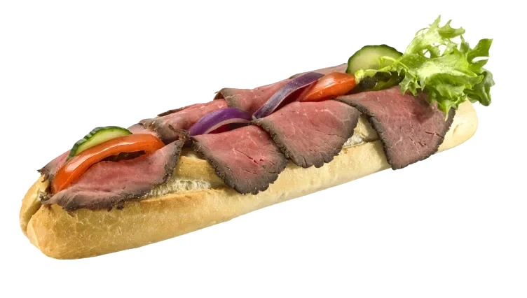 Baguette Fin m/Roastbiff