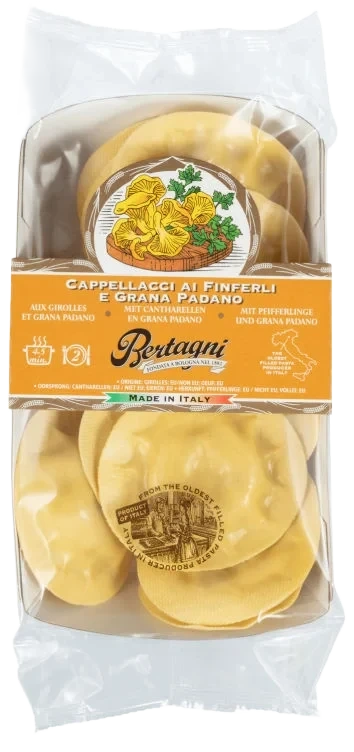 Cappellaccio Kantarell & Grana Padano 250g Bertagni
