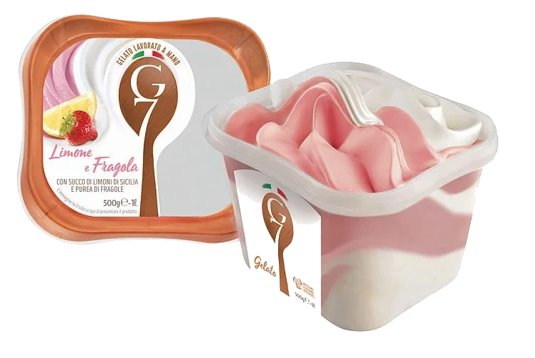 Limone & Fragola1l G7 Ekte Italiensk Iskrem