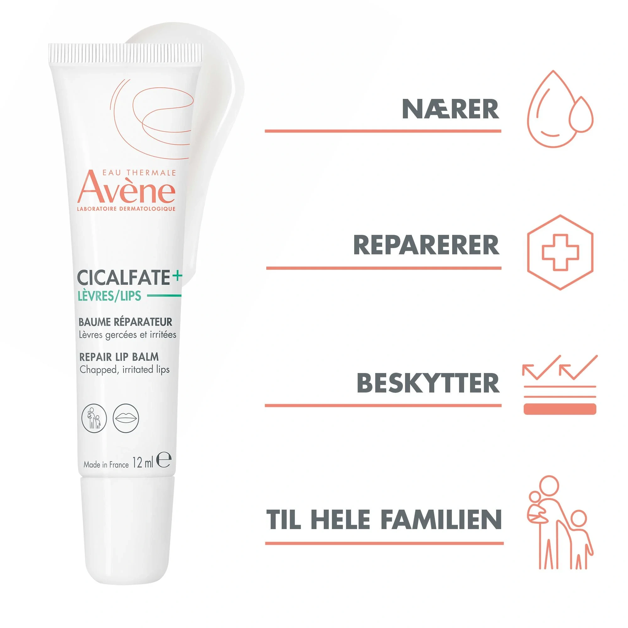 Avène Cicalfate Lips, 12 ml