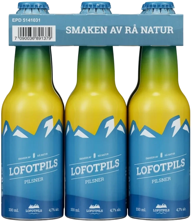 Lofotpils 0,33lx6 Alu flaske