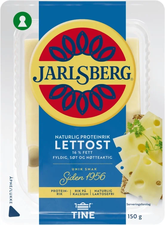 Jarlsberg lettere 16% 150g