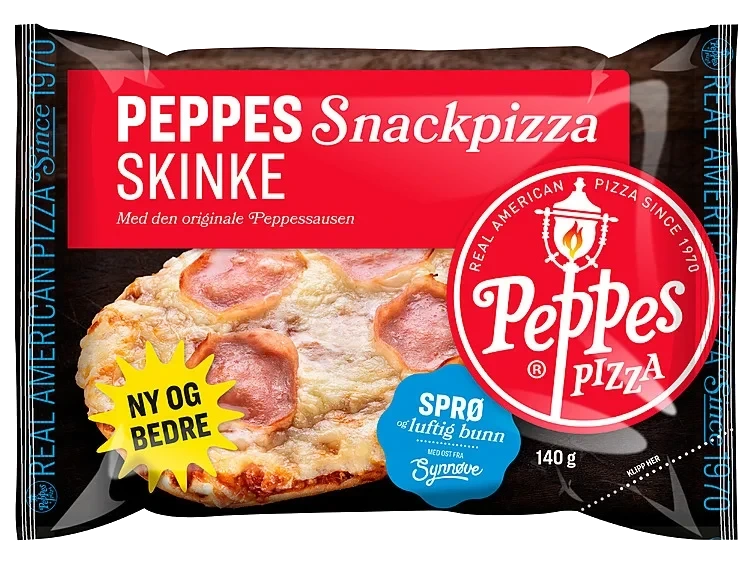 Peppes snackpizza skinke  140g