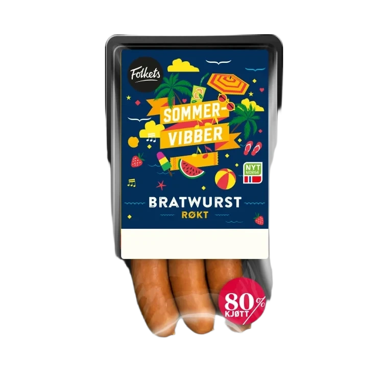 Bratwurst 80% 270g Folkets