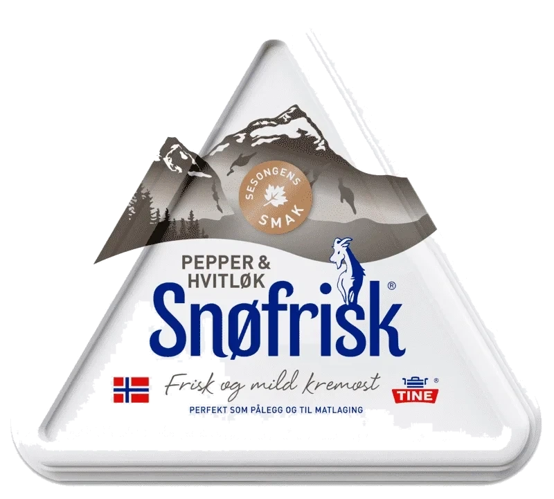 Tine Snøfrisk Pepper & Hvitløk 125g
