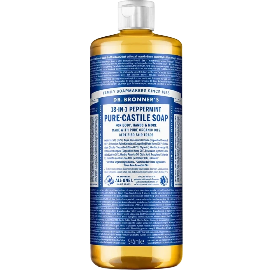 Dr. Bronner's Pure Castile Liquid Soap Peppermint