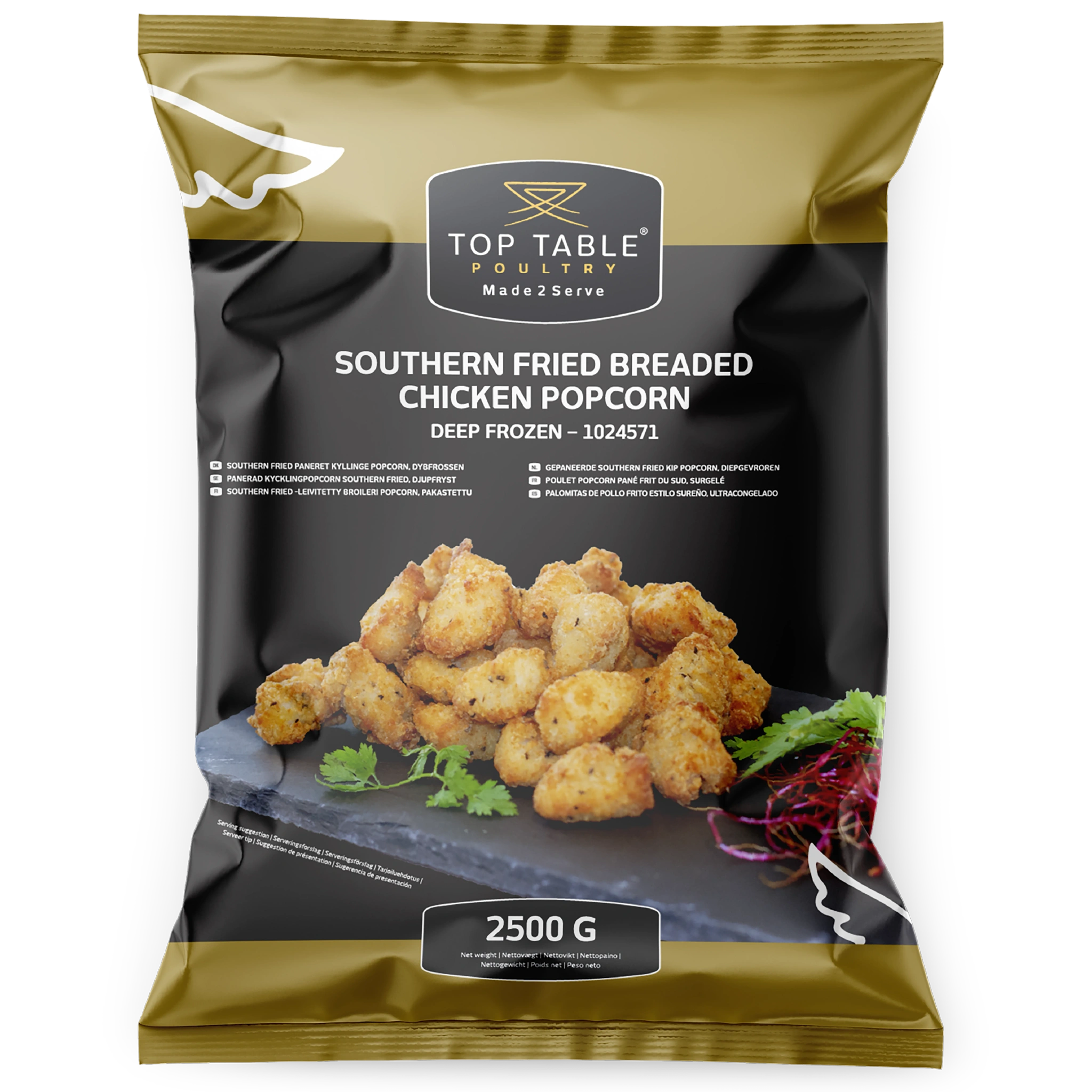 Panerad kycklingpopcorn southern fried
