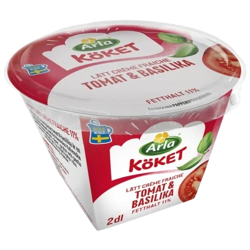 Lätt crème fraiche tomat&basilika 11% 2 dl