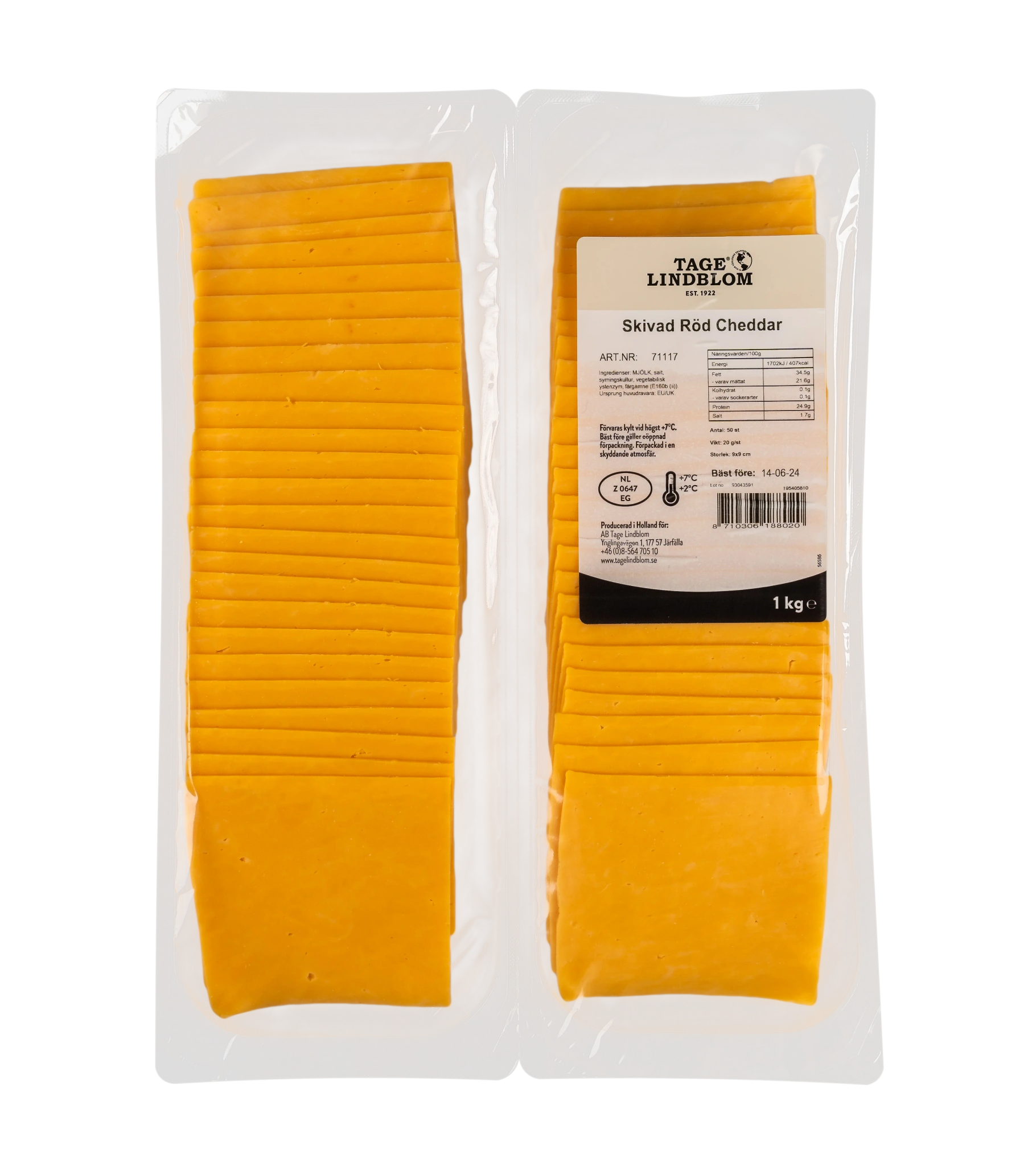 Skivad Röd Cheddar