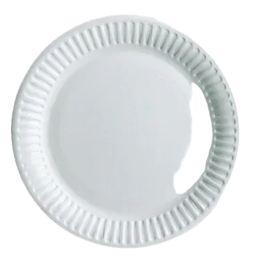 Asjett 15 cm papp, hvit     100stk