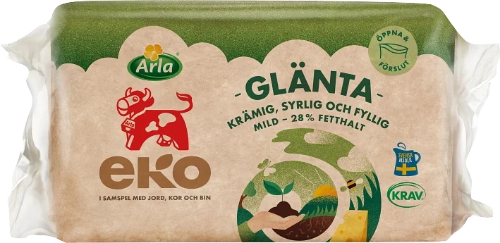 Glänta eko ost 28% ca 500 g