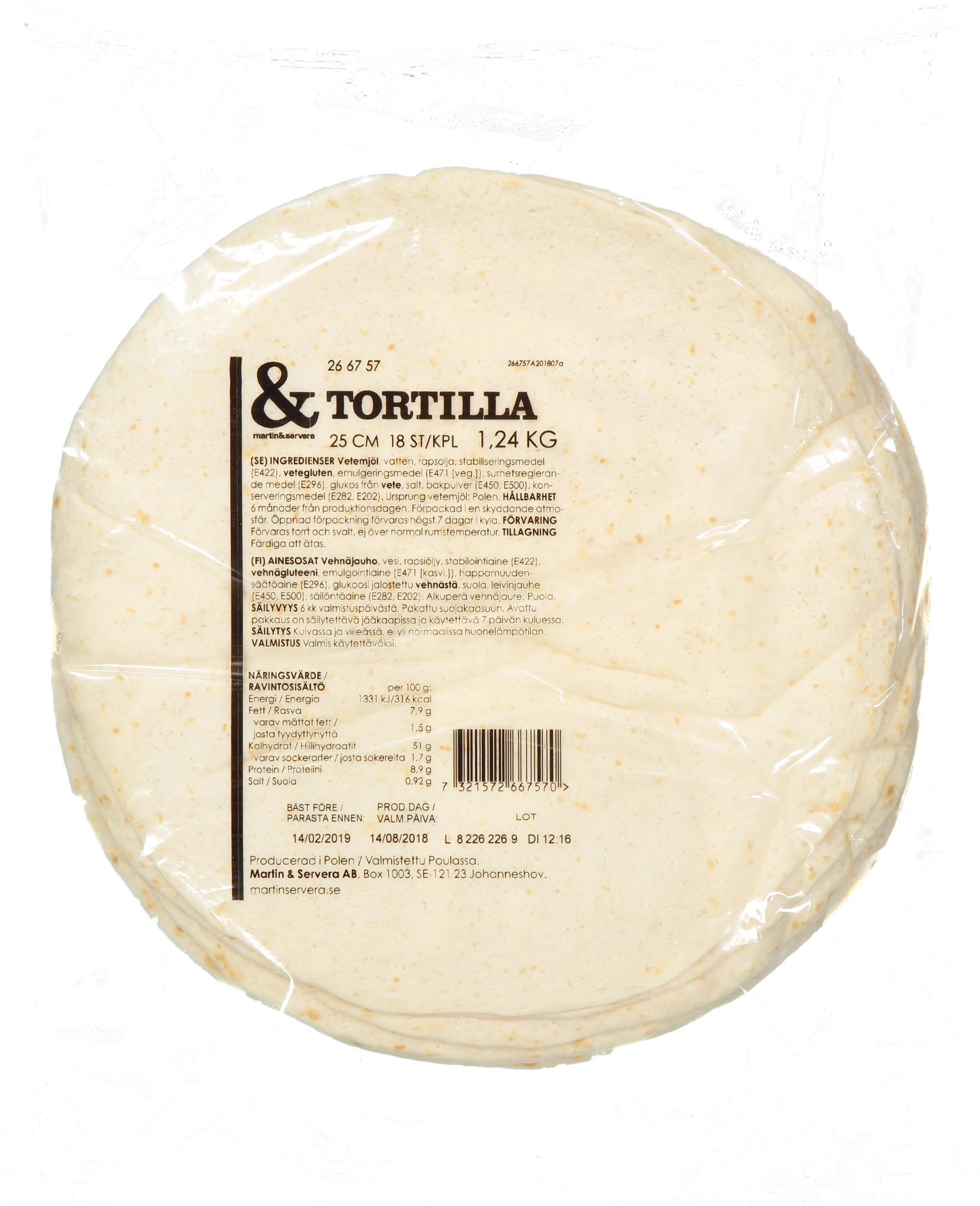 Tortilla 25 cm