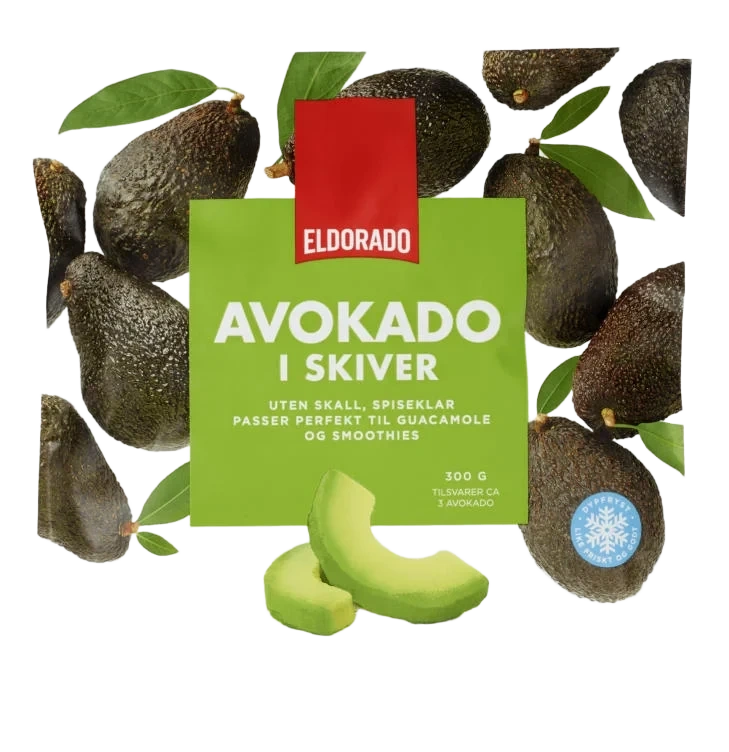Avokado i skiver 300g Eldorado