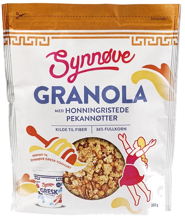 Granola med honningristede pekannøtter  350g