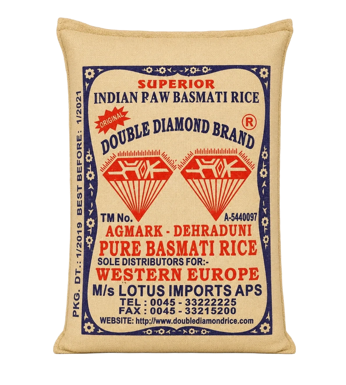 Double Diamond Indisk Basmatiris 10kg