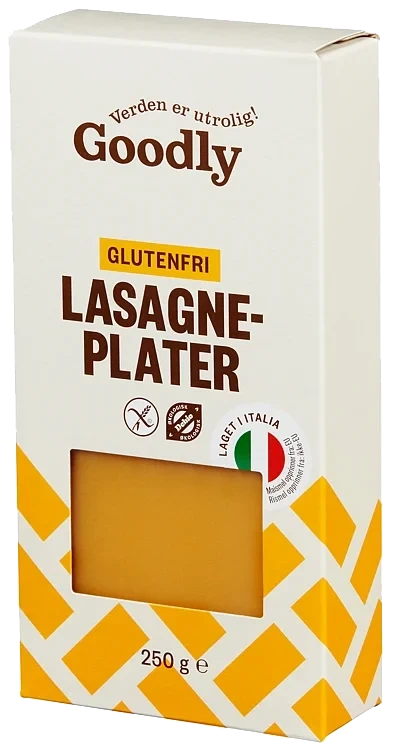 Lasagneplater glutenfri  250g