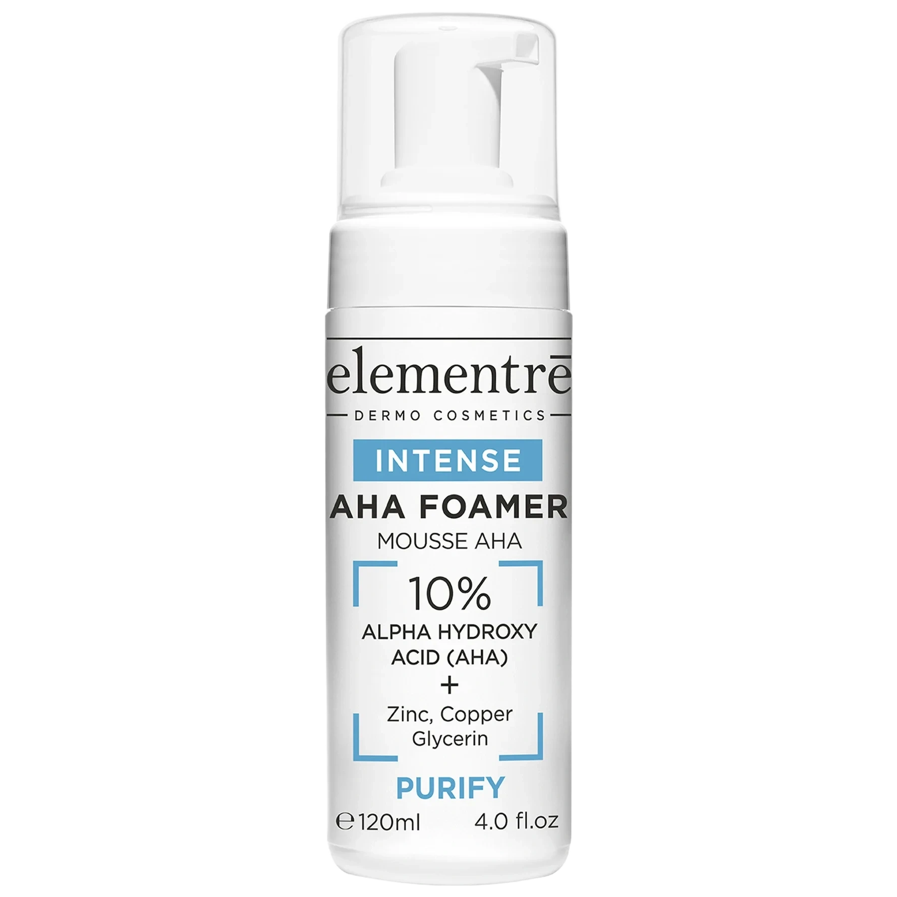 elementrē AHA Foamer - 10% Alpha Hydroxy Acid 120 ml