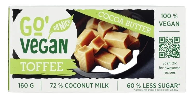 Toffee Plantebasert 160g Go'Vegan