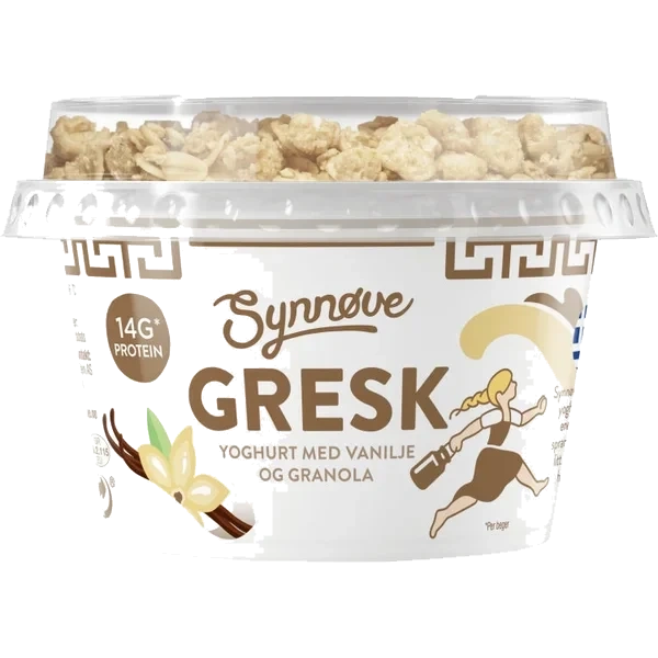 Gresk Yoghurt Vanilje&granola 165g