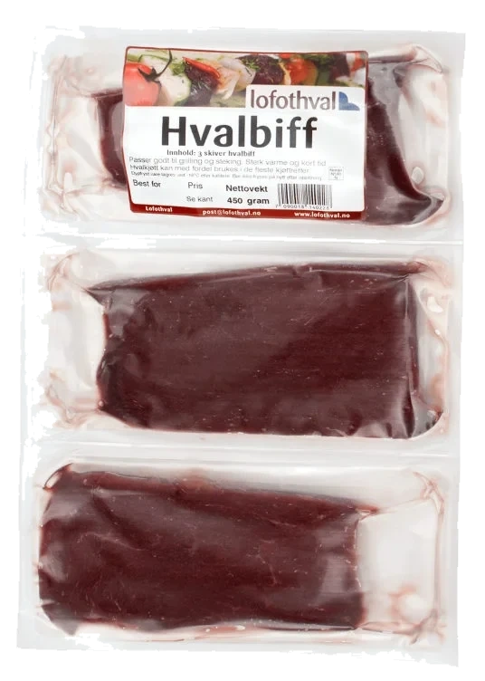 Hvalbiff 450g Frys Lofothval