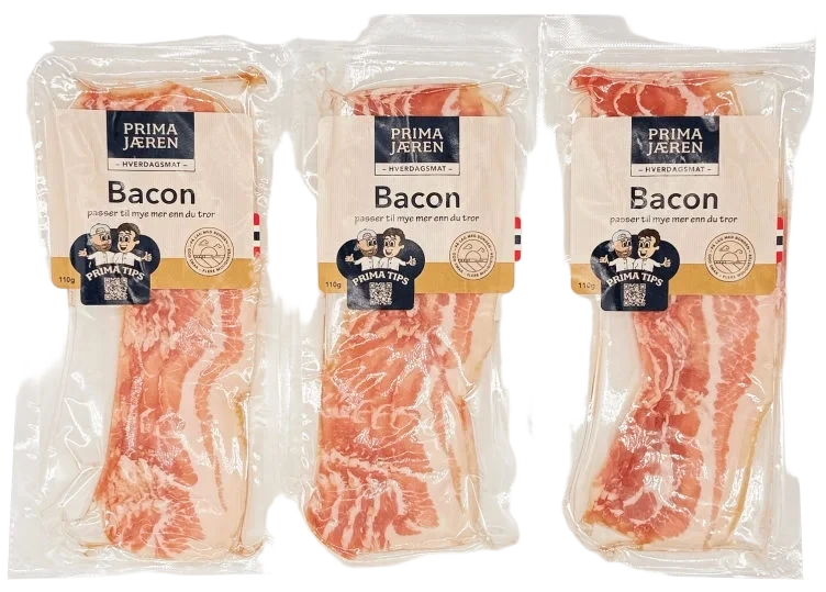 Bacon skivet 3x110g Prima Jæren
