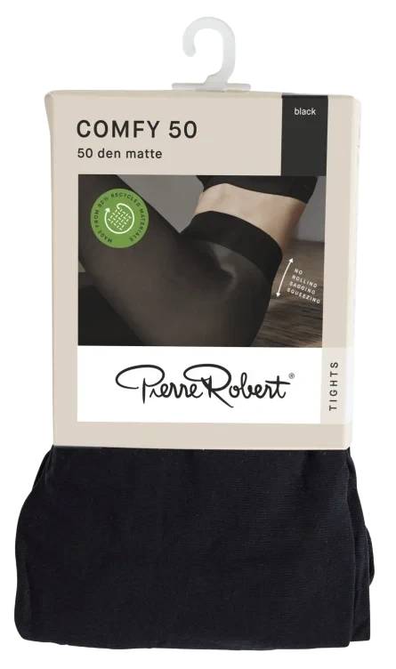 Tights Comfy 50 Den Black 44-48 Pierre-Robert