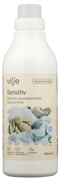 Vilje Tøyvask Sensitiv Flytende 900ml