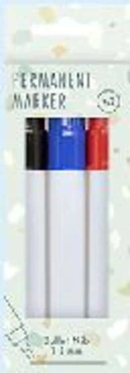 Permanent Marker 3pk