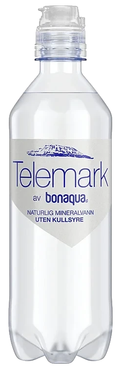 Telemark kildevann m/sportscap u/kulls. naturell  24x0,5l