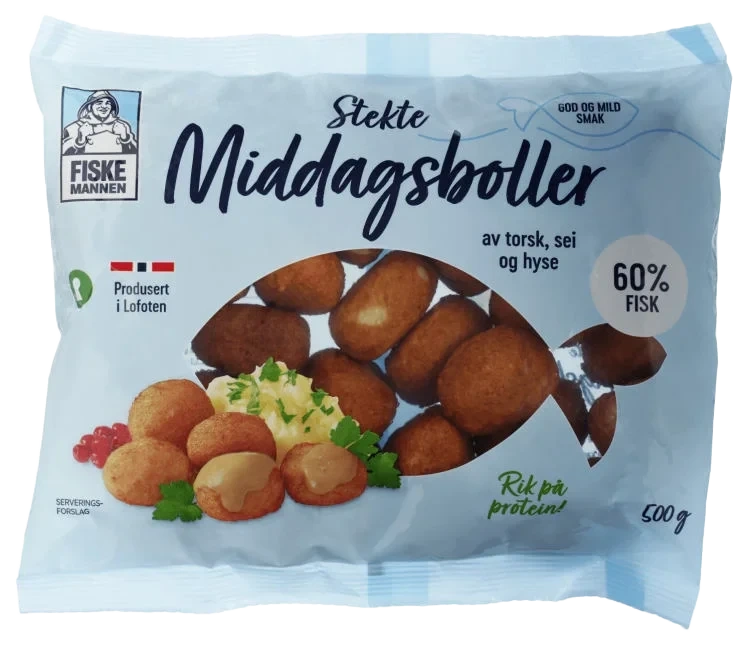 Middagsboller 500g Fiskemannen