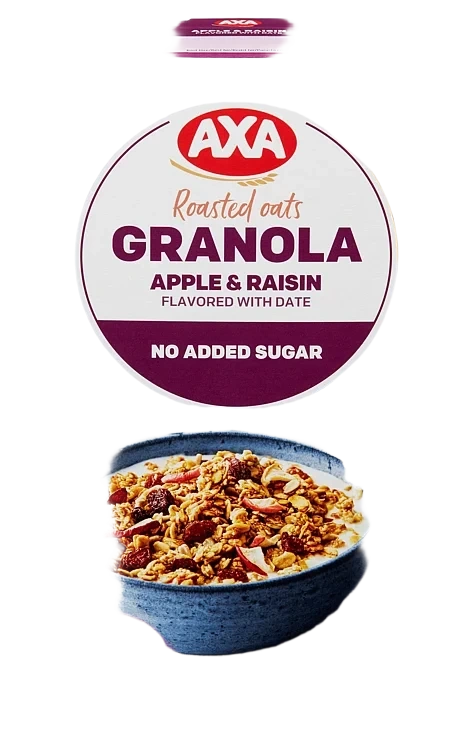 Granola eple & rosin 435g