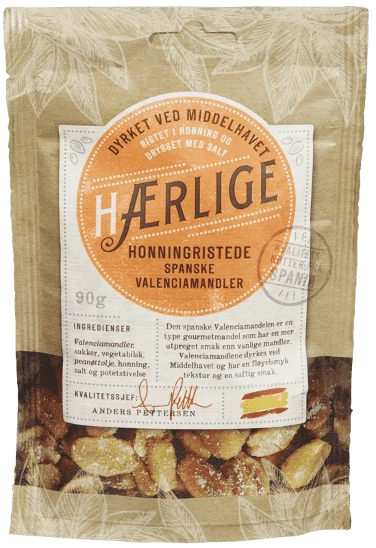 Hærlige Honning Mandler 90g