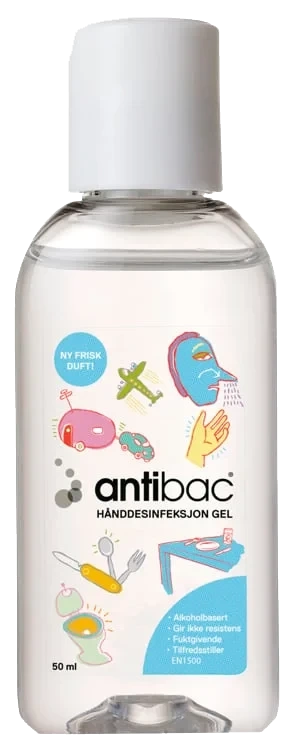 Antibac hånddesinfeksjon gel hygiene   50ml