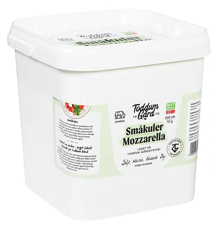 Mozzarella små kuler  10gr x 200stk